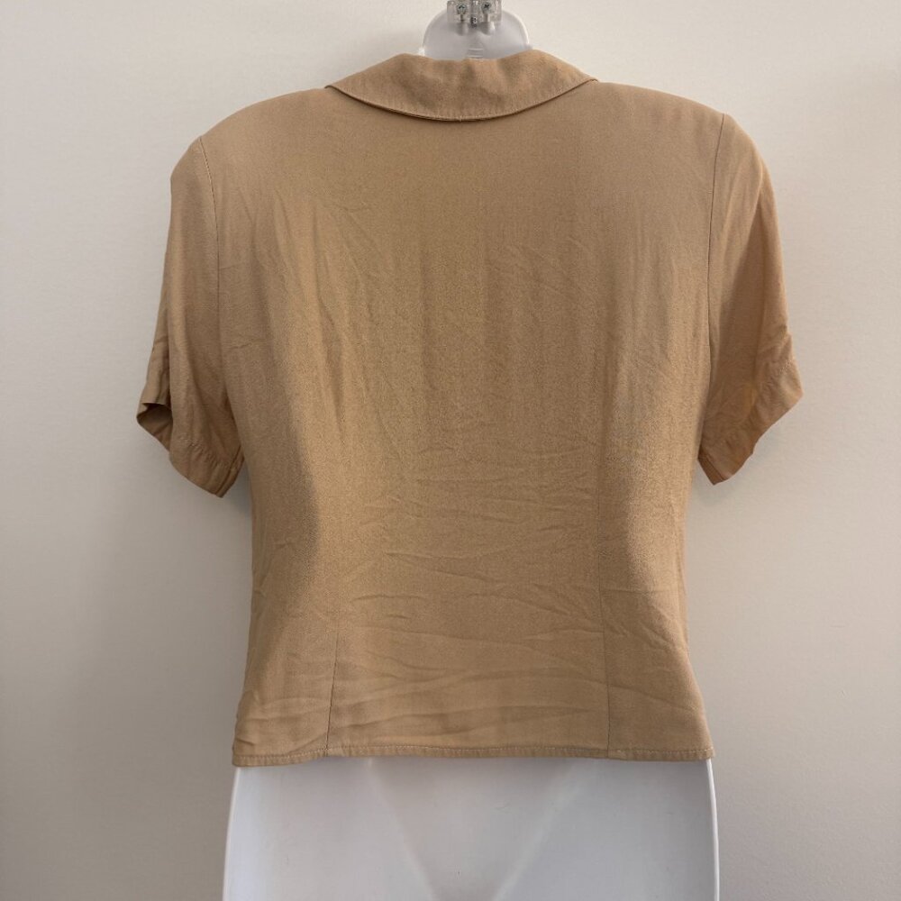 Vintage Notations Petite Button-Front Blouse | Sz 10P - Picture 4 of 9